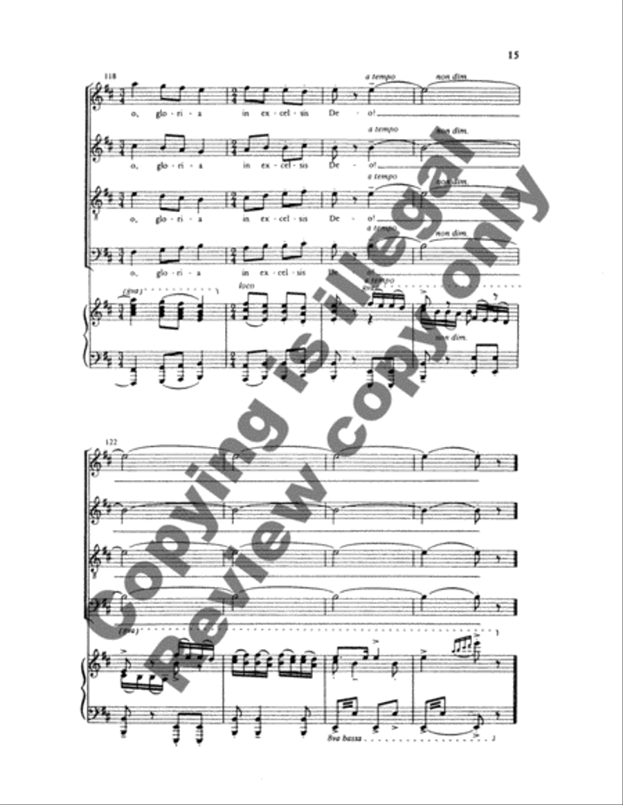 Gaudete: 4. Personent Hodie 4-Part scores gallery preview page 16