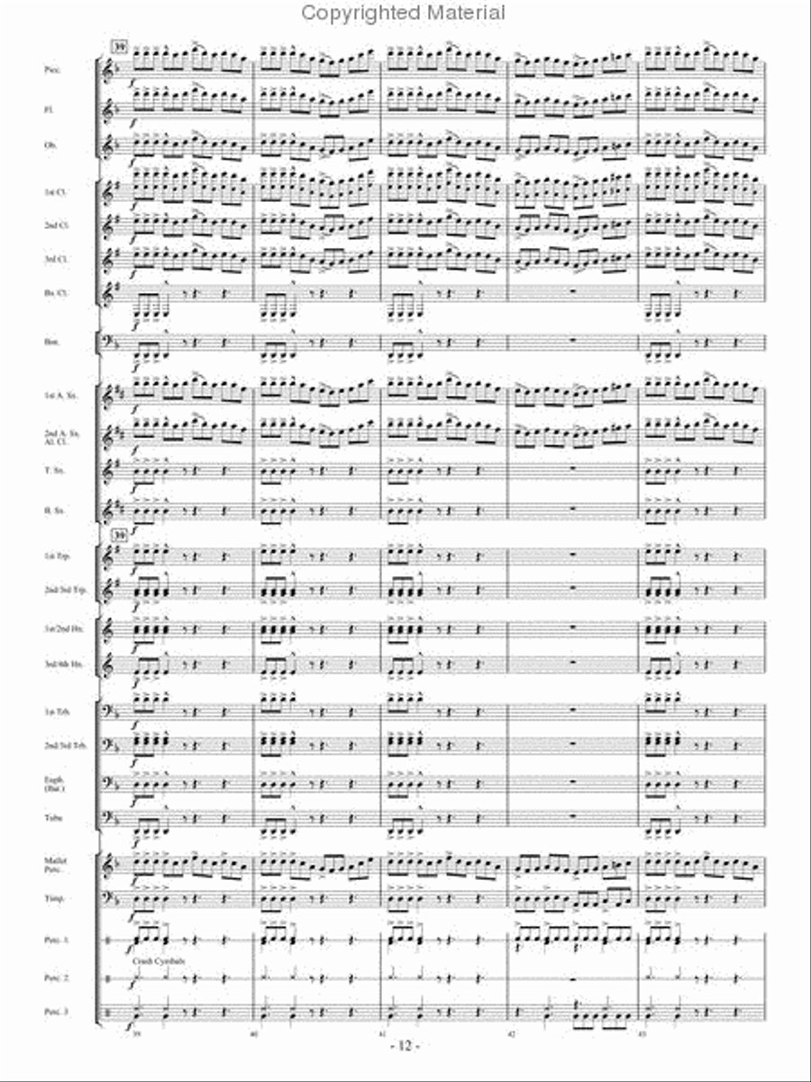 When The Tears Fell Concert Band scores gallery preview page 11