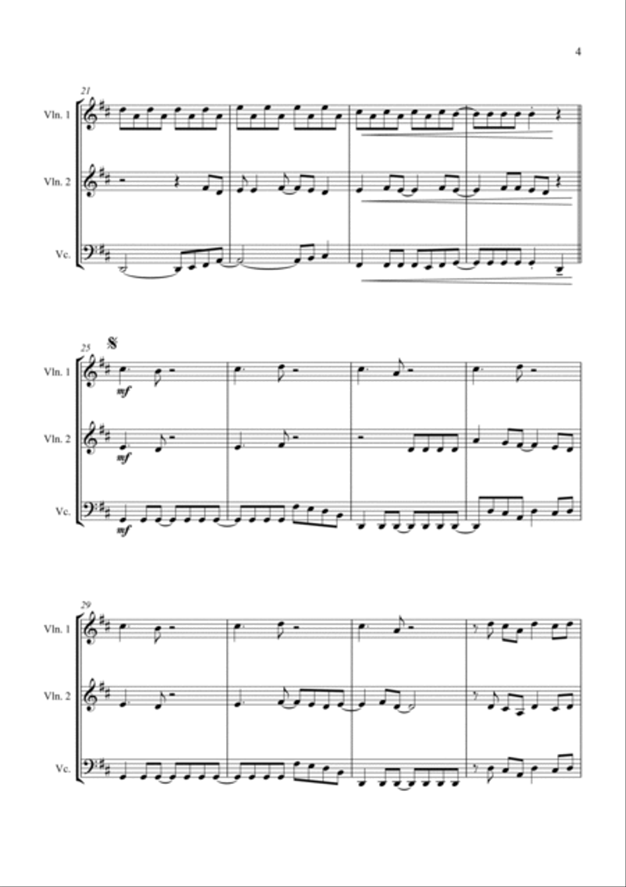 Don't Stop Believin' Don't Stop Believin' String Trio scores gallery preview page 5