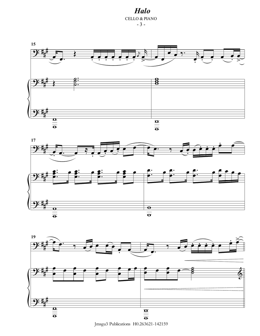 Halo Piano scores gallery preview page 3