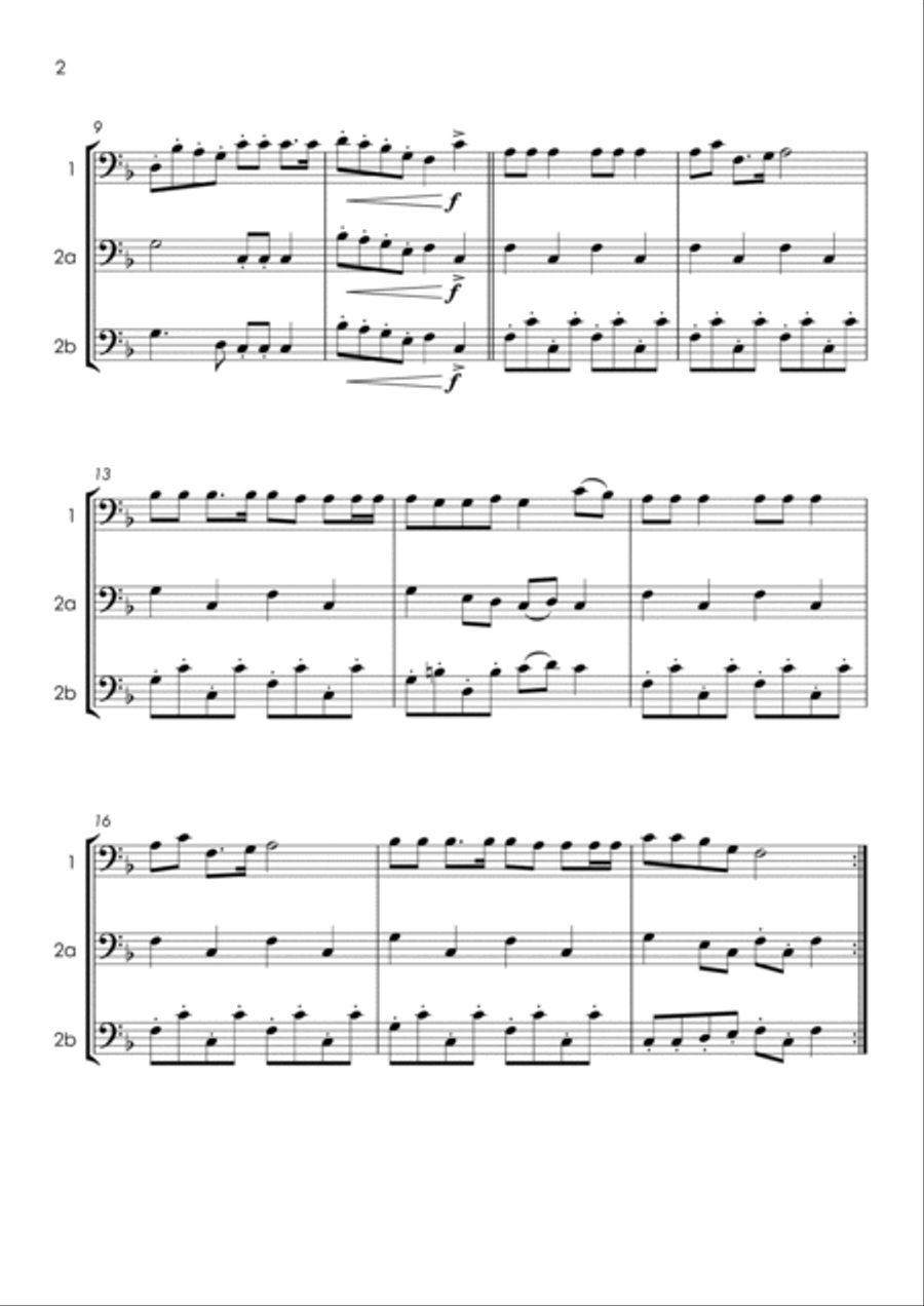 21 Christmas Cello Duets for Fun - various levels String Duet scores gallery preview page 5