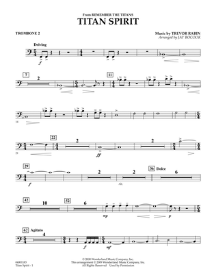 Titan Spirit (Theme from "Remember the Titans") - Trombone 2
