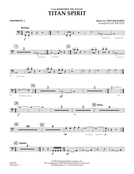 Titan Spirit (Theme from "Remember the Titans") - Trombone 2