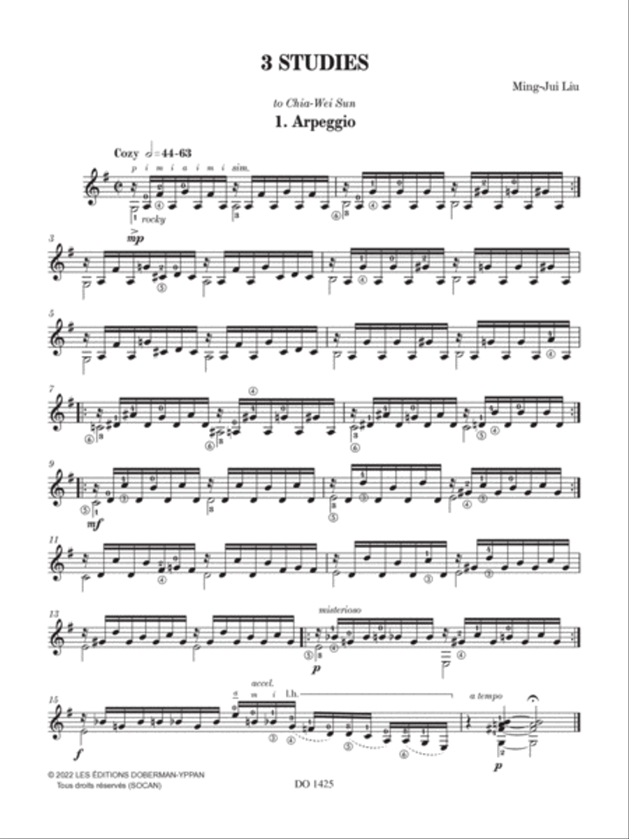 3 Studies 3 Studies Classical Guitar scores gallery preview page 4