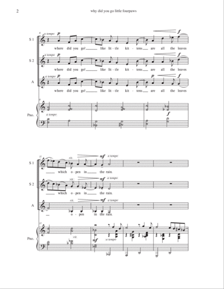 why did you go from chansons innocentes SSA scores gallery preview page 2