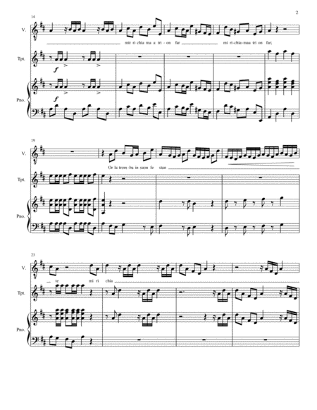 "Or la tromba in suon festante" from Handel's "Rinaldo"
