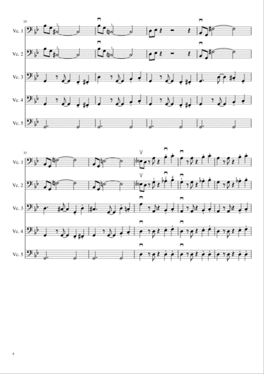 Mission: Impossible Theme from the Paramount Television Series MISSION: IMPOSSIBLE Cello Solo scores gallery preview page 4