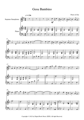 Gesu Bambino (The Infant Jesus) - Pietro A. Yon (Soprano Sax + Piano)