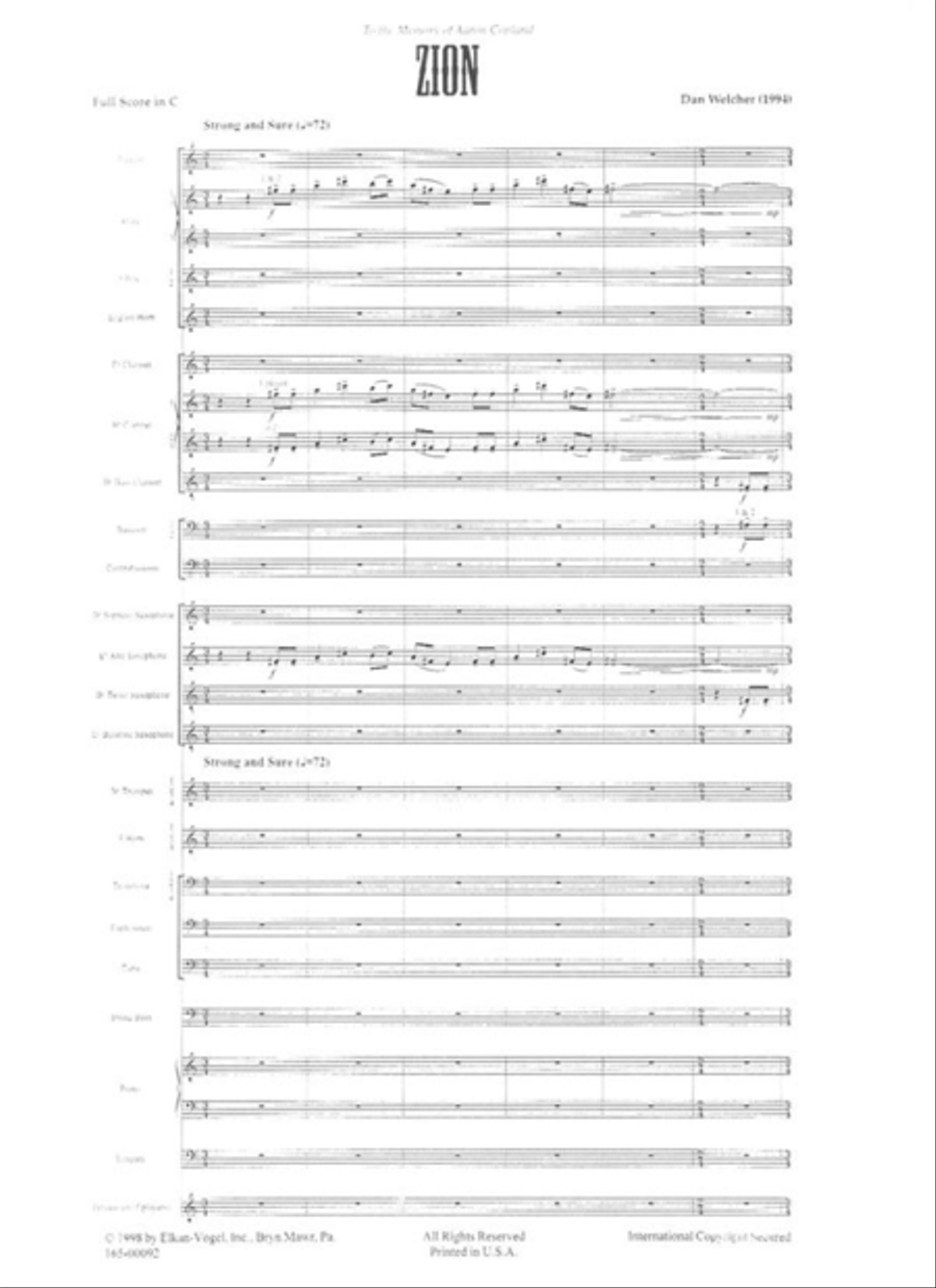 Zion Concert Band scores gallery preview page 2