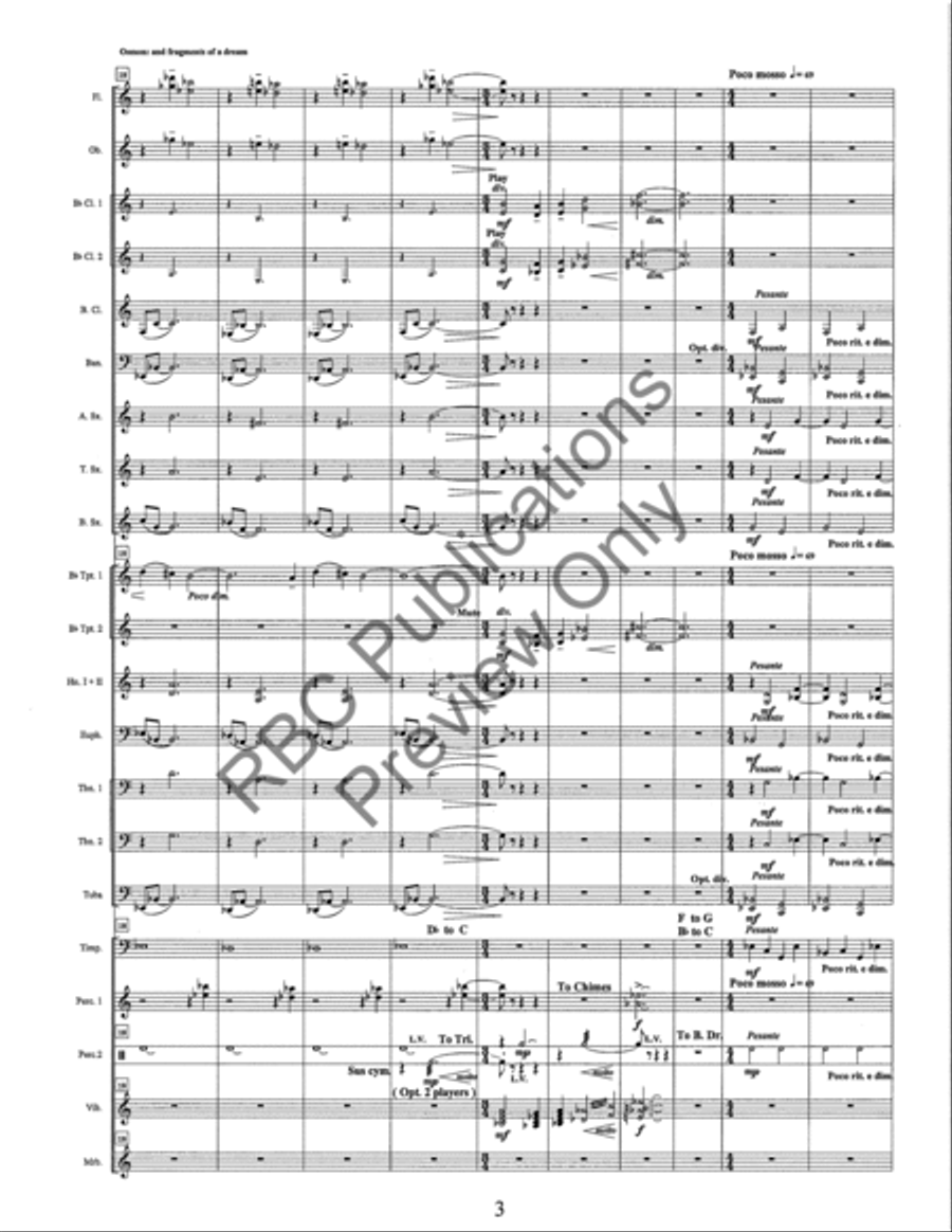 And Fragments Of A Dream And Fragments Of A Dream Concert Band scores gallery preview page 6
