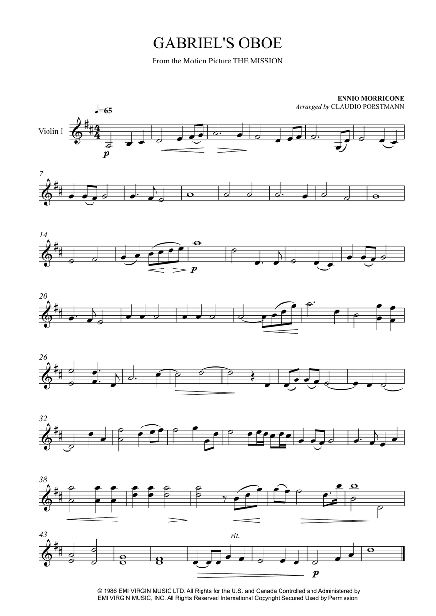Gabriel's Oboe String Orchestra scores gallery preview page 5