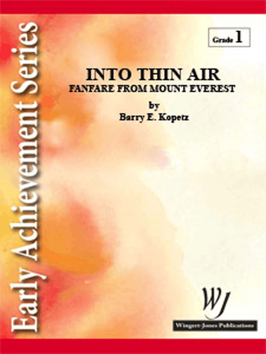 Into Thin Air (Score) Into Thin Air (Score) Concert Band scores gallery preview page 1