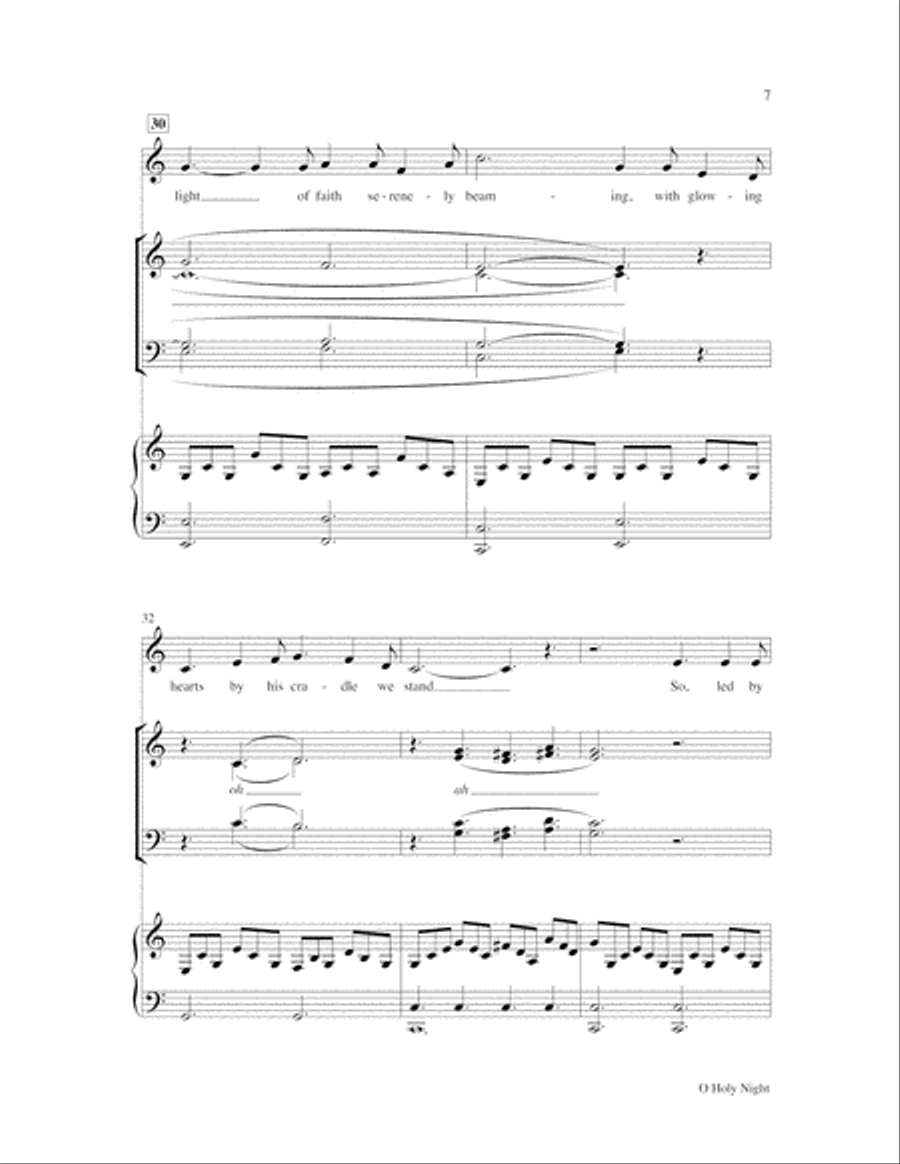 O Holy Night 4-Part scores gallery preview page 8