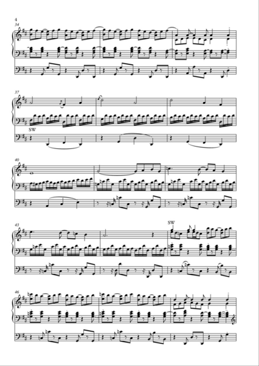 Irish Fantasy for organ Irish Fantasy for organ Organ Solo scores gallery preview page 4