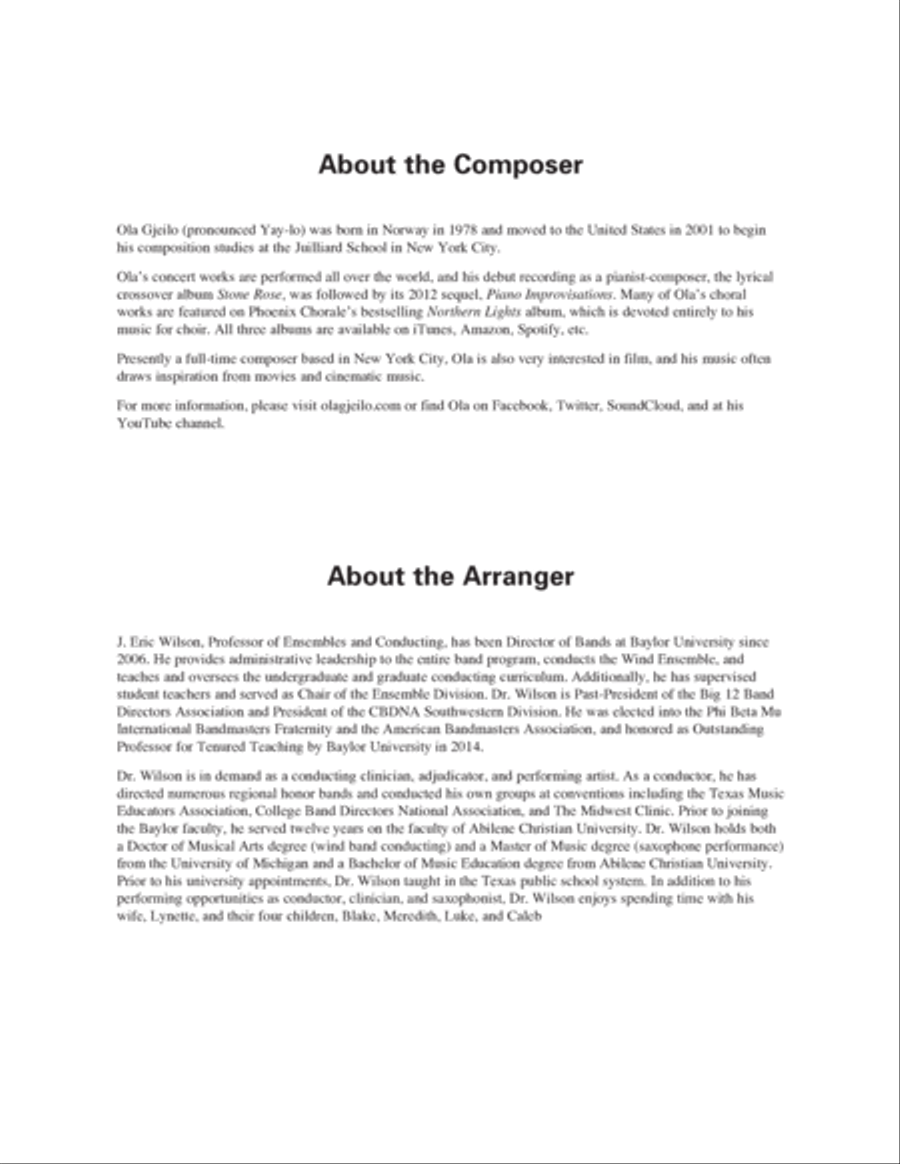 Serenity - Conductor Score (Full Score) Concert Band scores gallery preview page 3