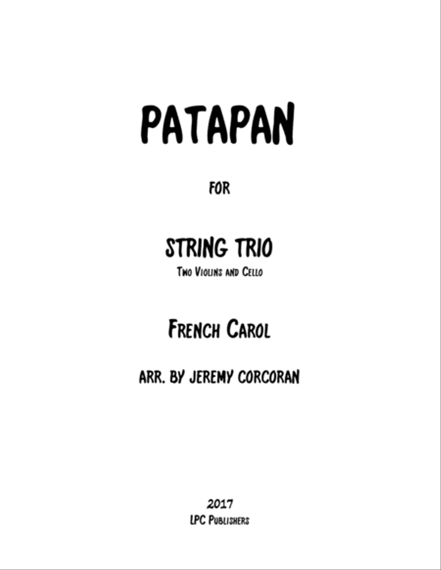 Patapan for String Trio String Trio scores gallery preview page 1