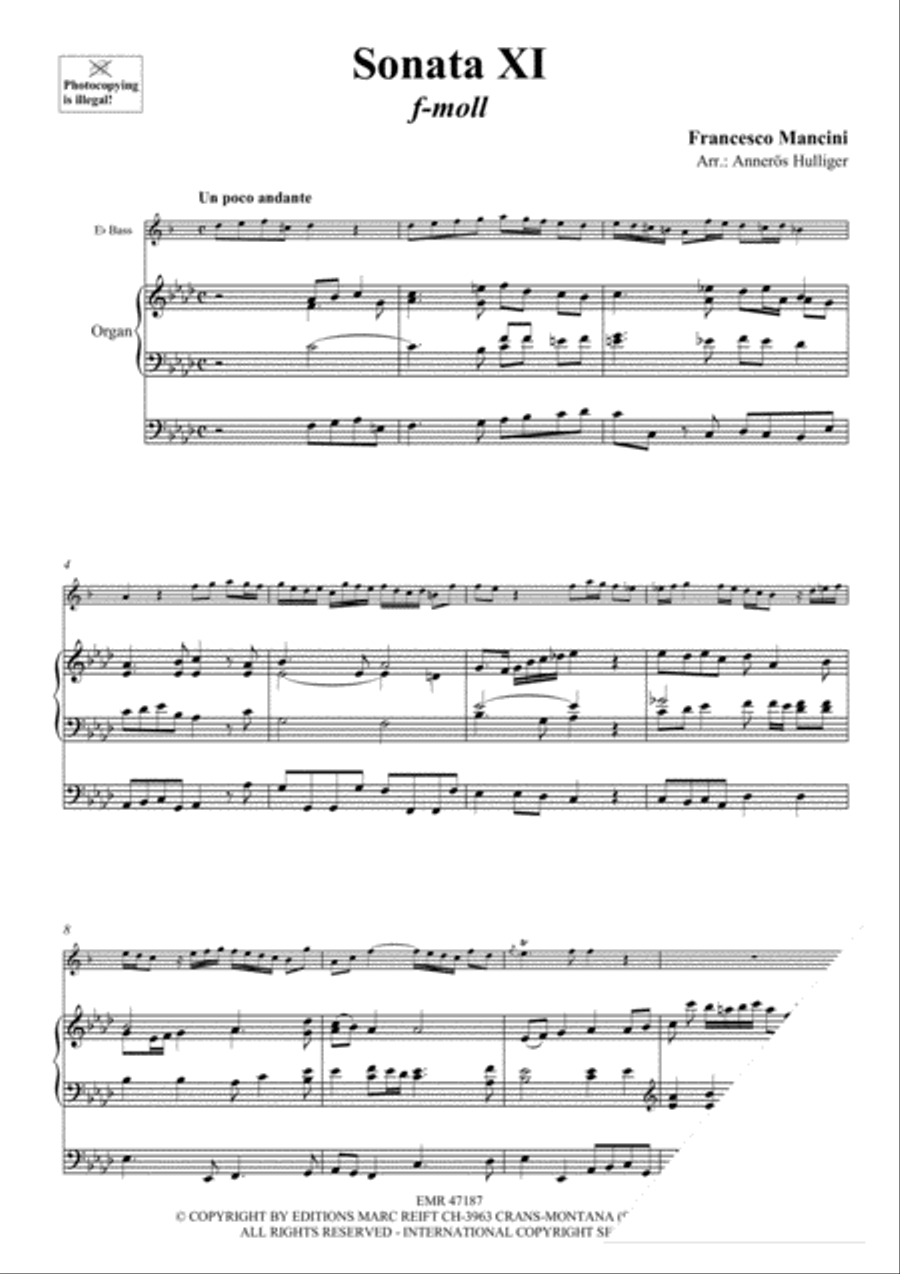 Sonata XI Organ scores gallery preview page 3