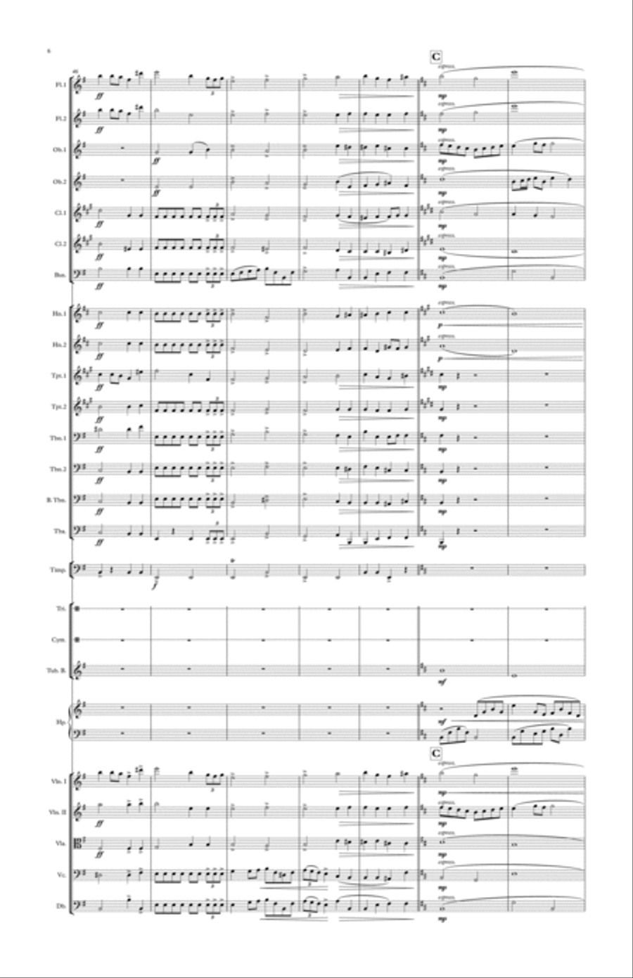 Symphony No.1, 4th movement Full Orchestra scores gallery preview page 6