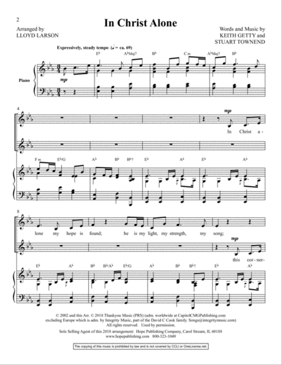 In Christ Alone Vocal Duet scores gallery preview page 2