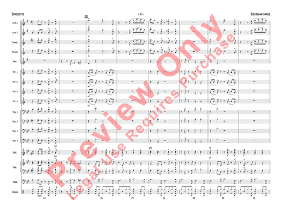 Caribbean Dance (Score only) Jazz Ensemble scores gallery preview page 7