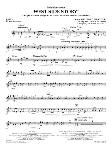 West Side Story (Selections for Flex-Band) (arr. Michael Sweeney) - Pt.2 - Eb Alto Saxophone