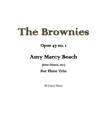 Amy Beach - The Brownies set for flute trio image number null