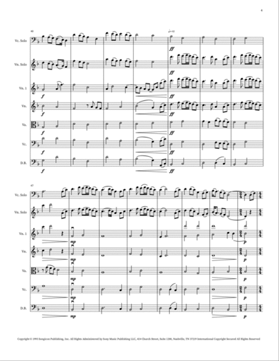 For The Love Of A Princess String Orchestra scores gallery preview page 4