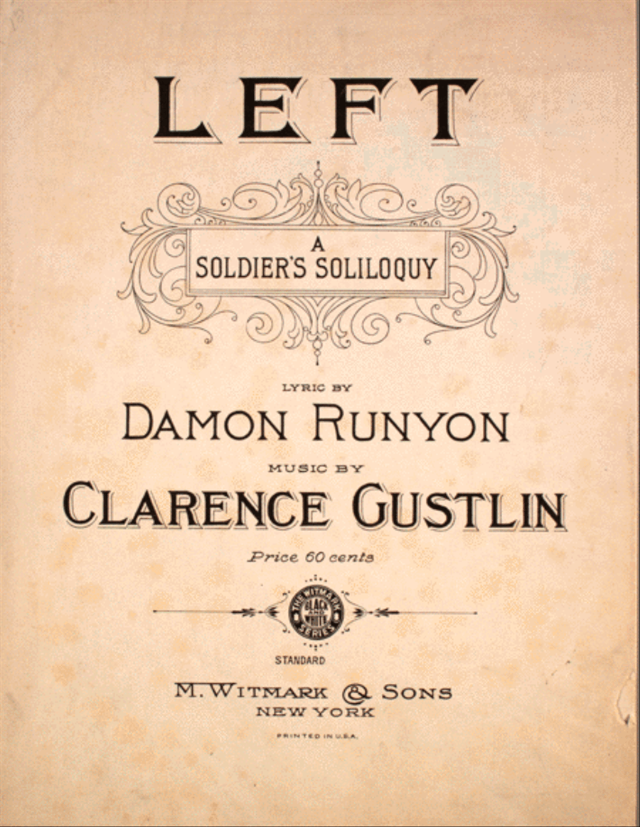 Left. A Soldier's Soliloquy Voice scores gallery preview page 1