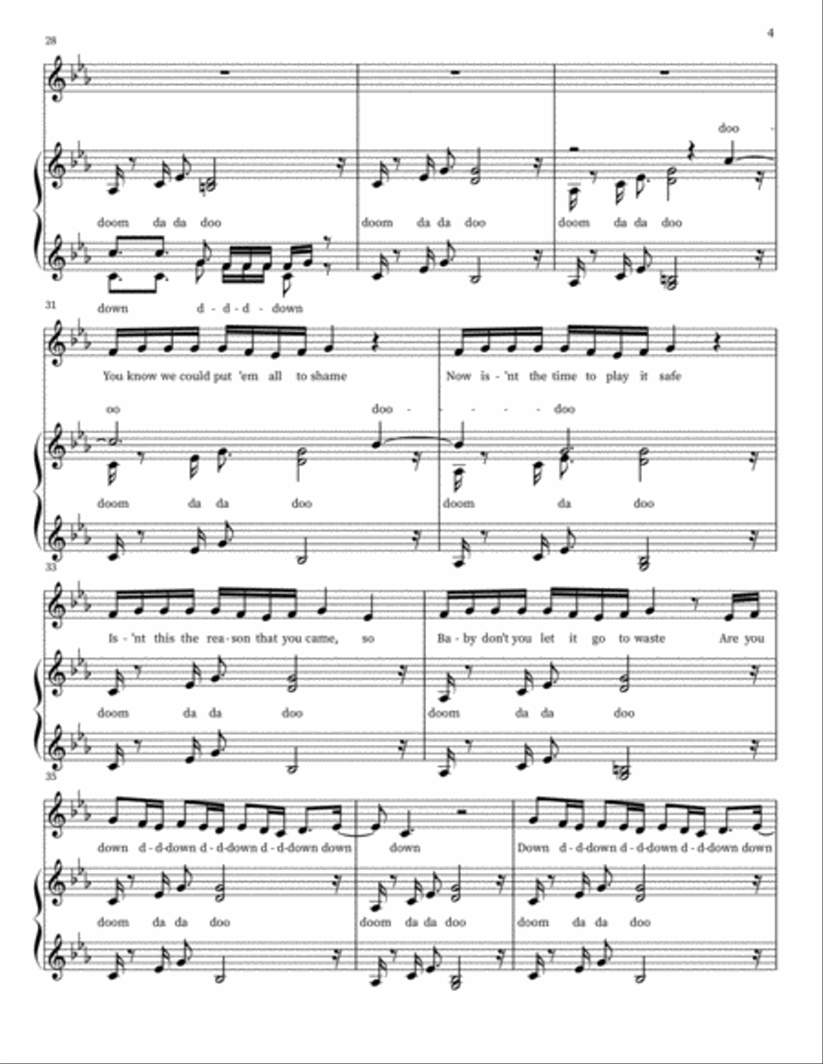 Diggy Down Diggy Down A Cappella scores gallery preview page 4