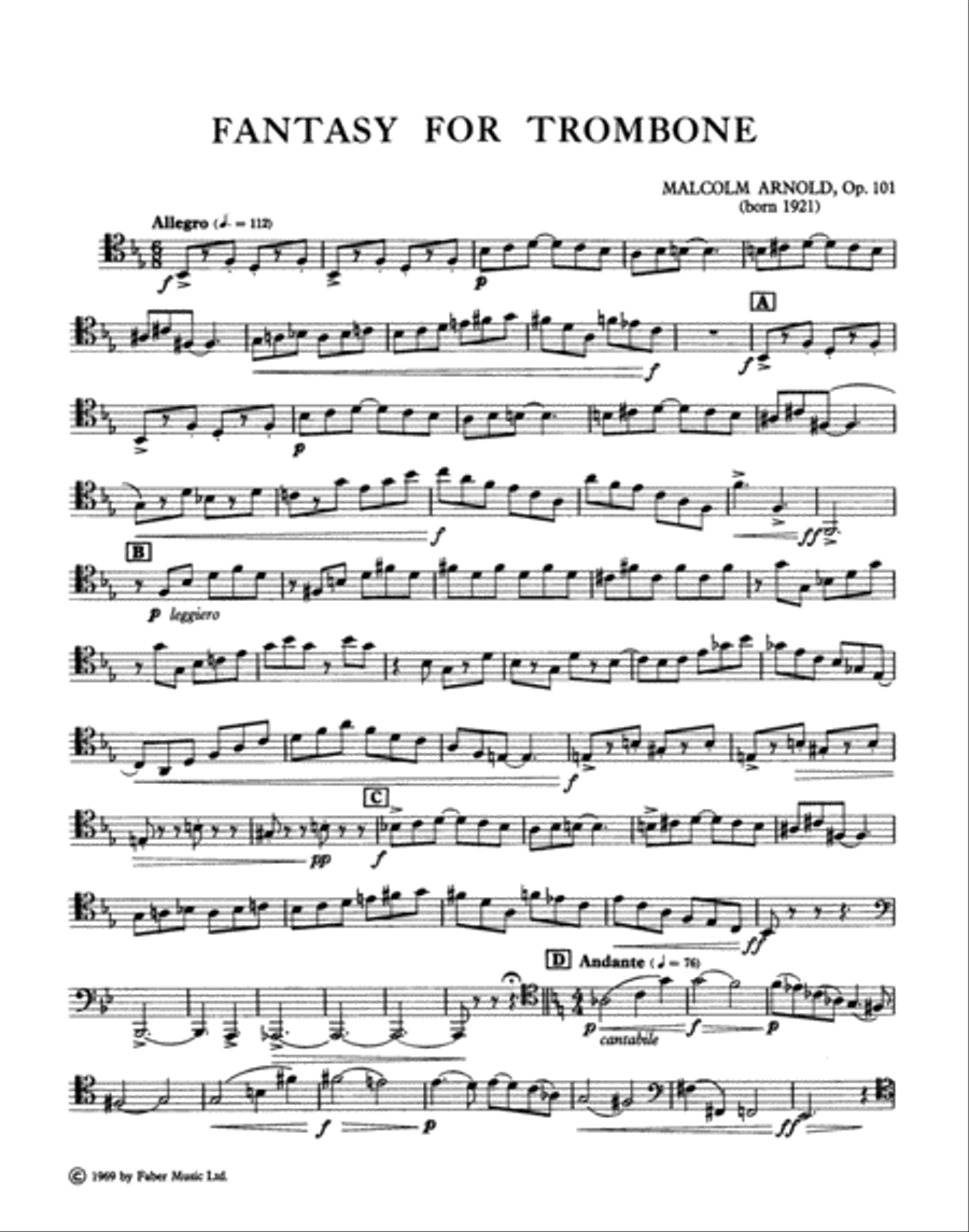 Fantasy for Trombone Fantasy for Trombone Small Ensemble scores gallery preview page 3