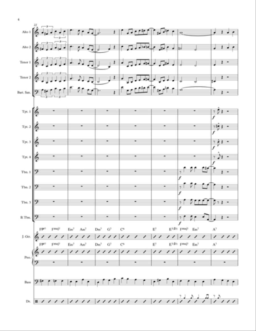 It's Beginning To Look Like Christmas Jazz Ensemble scores gallery preview page 4