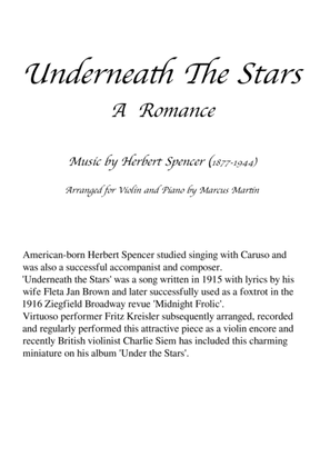 Underneath the Stars for Violin and Piano