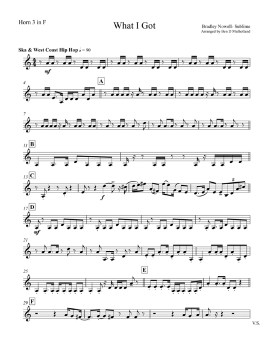What I Got Brass Ensemble scores gallery preview page 5