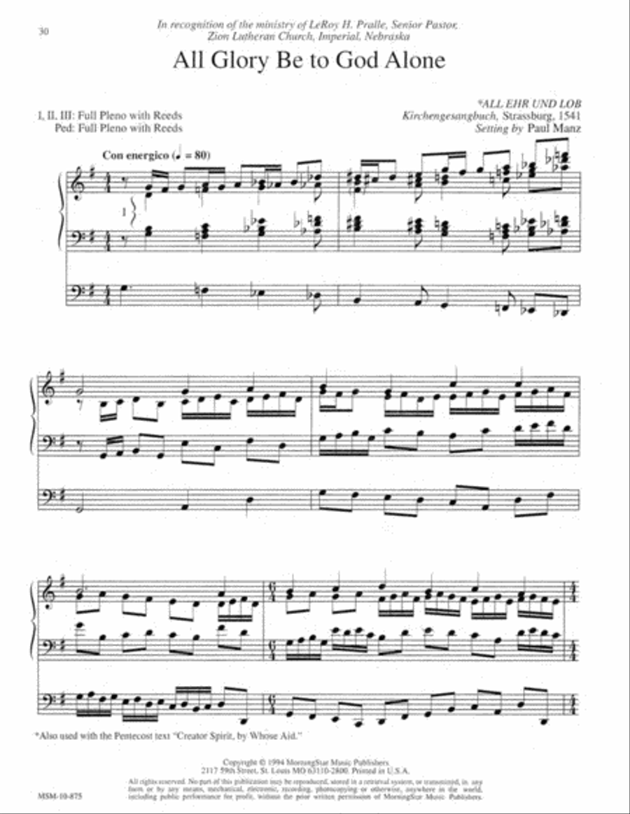 Nine Hymn Improvisations Organ scores gallery preview page 10