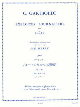 Book cover for Daily Exercises (flute)