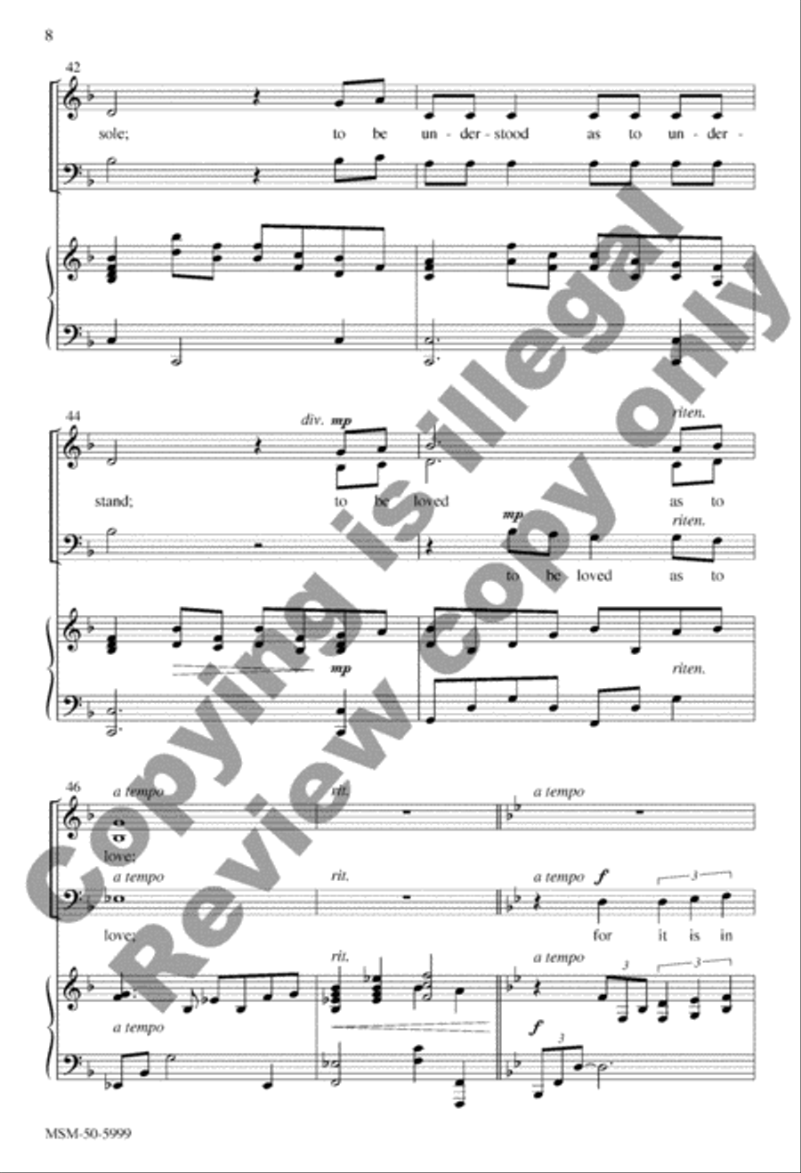 Make Me an Instrument of Your Peace 3-Part scores gallery preview page 7