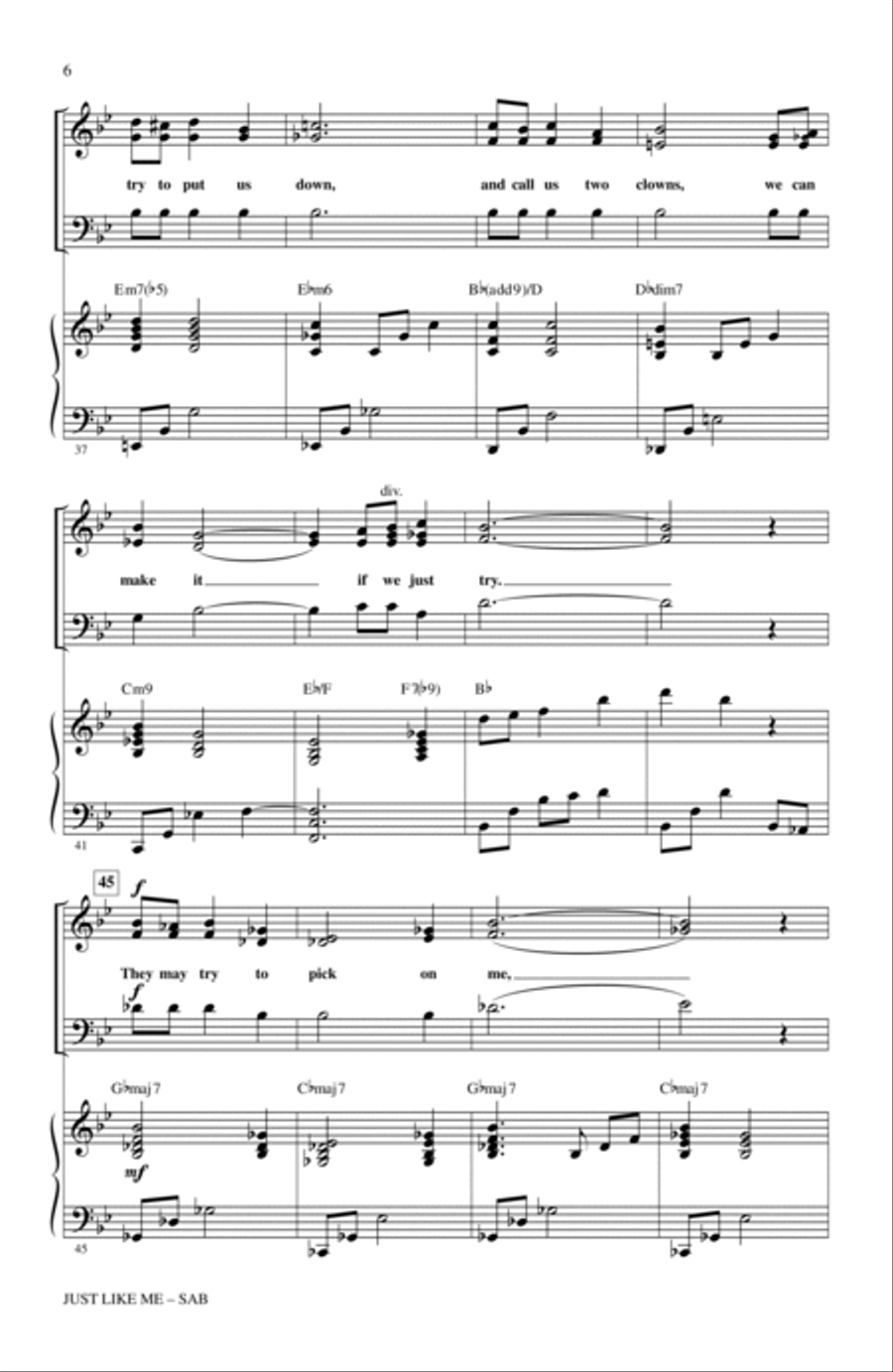 Just Like Me 3-Part scores gallery preview page 4