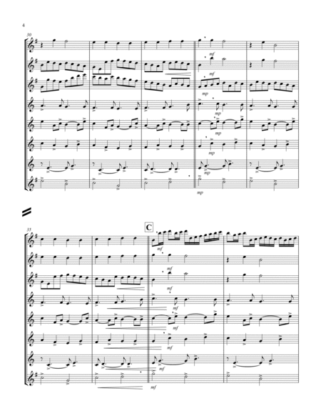 Canon (Pachelbel) (Bb) (Saxophone Octet - 3 Alto, 4 Tenor, 1 Bari) (3 Alto lead) image number null