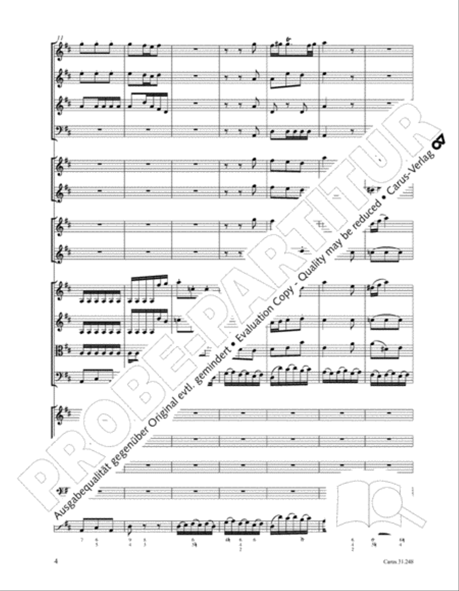 Christmas oratorio (Weihnachtsoratorium, Teile I-III) 4-Part scores gallery preview page 14