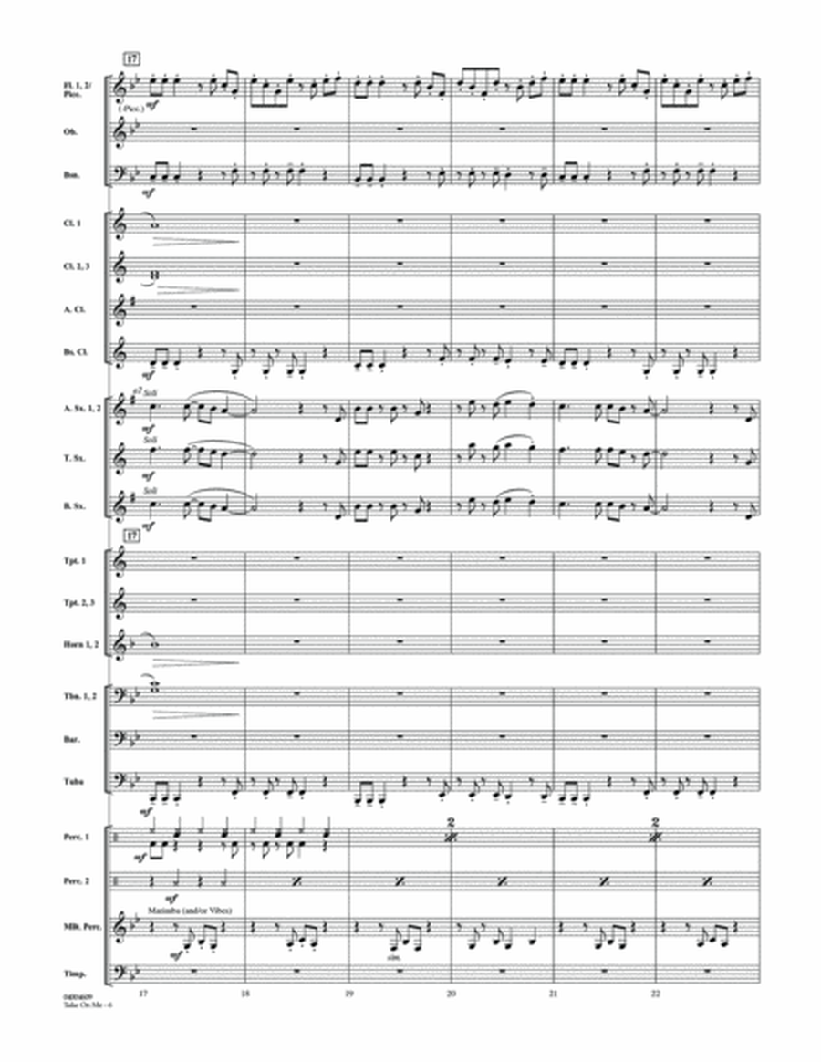 Take on Me - Conductor Score (Full Score) image number null