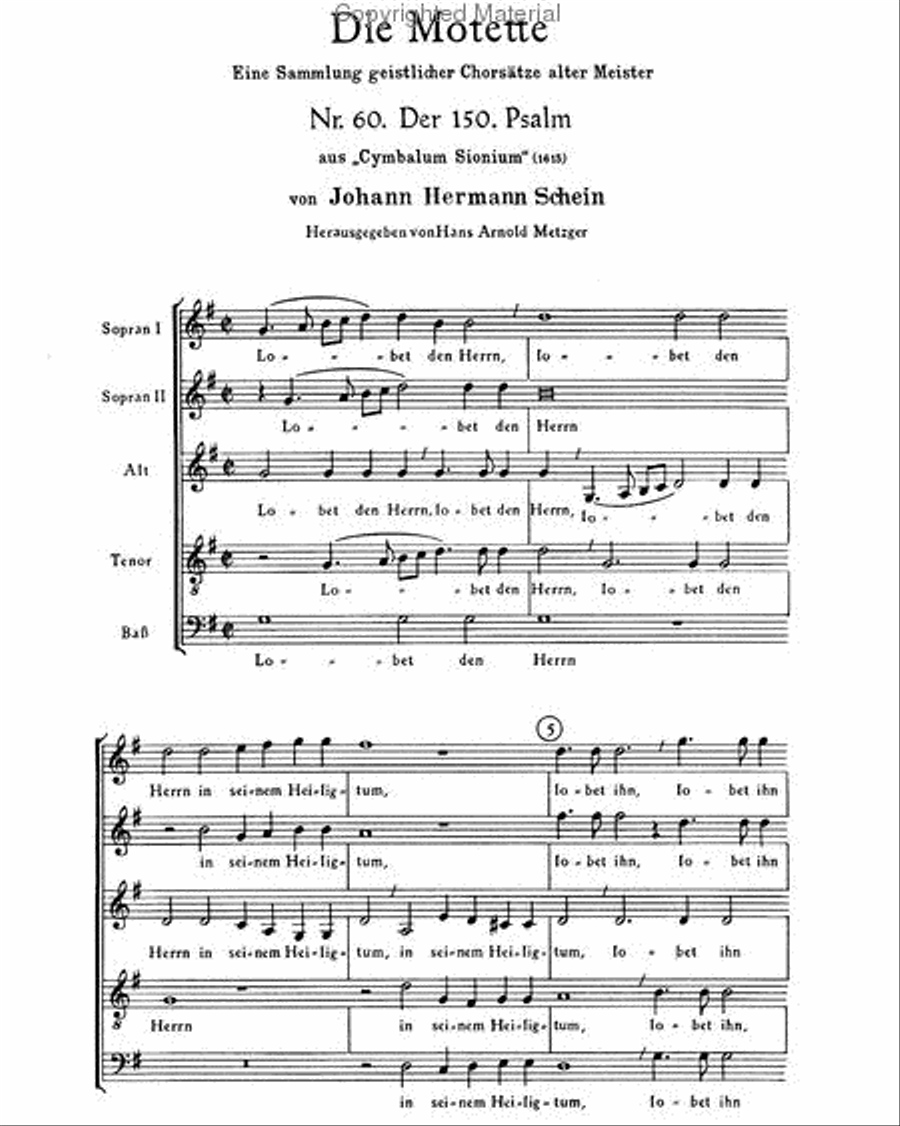 Lobet den Herrn in seinem Heiligtum SSATB scores gallery preview page 2