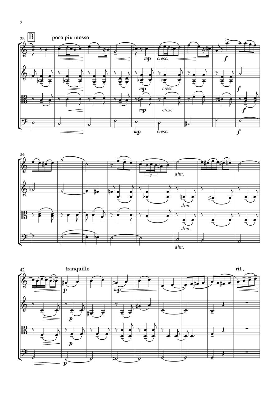 Cavatina Cavatina String Quartet scores gallery preview page 2