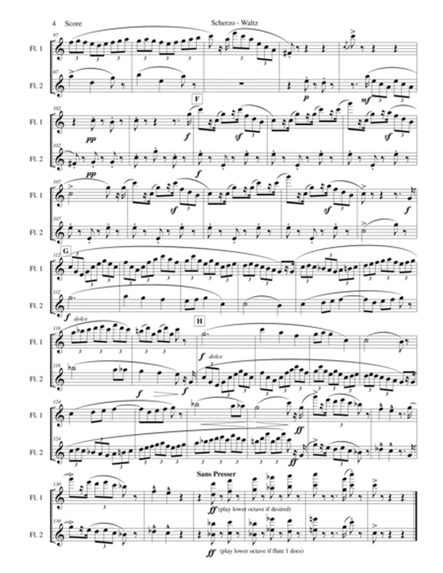 Chabrier - flute duet - Scherzo from Suite Pastorale image number null