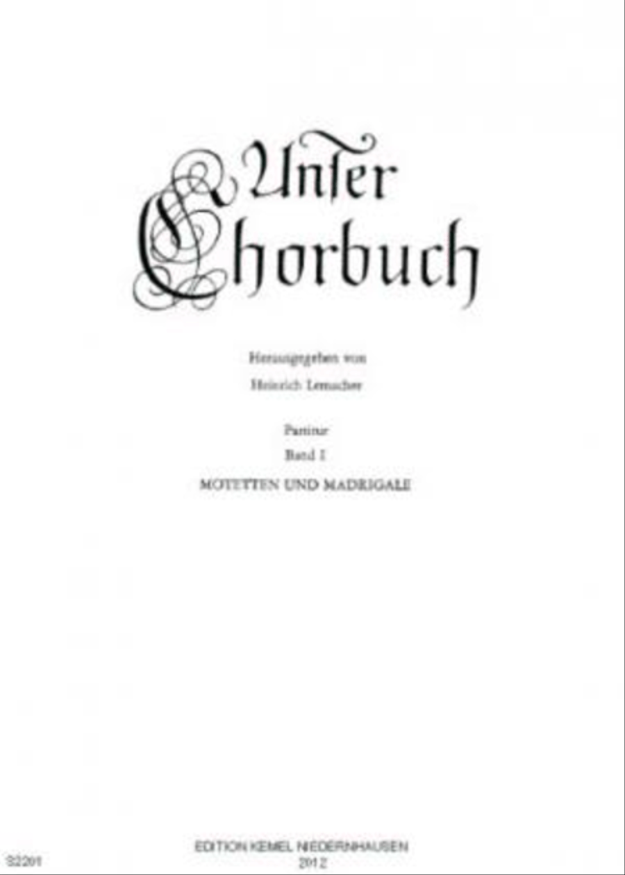 Unser Chorbuch Choir scores gallery preview page 1