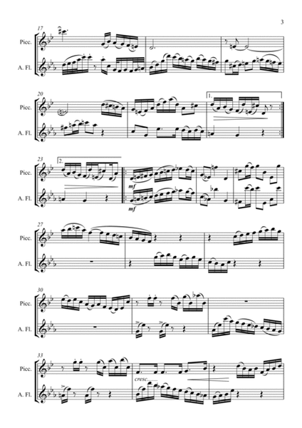 PARTITA BWV 1013 COURANTE by J.S.BACH arranged for Piccolo and Alto Flute image number null