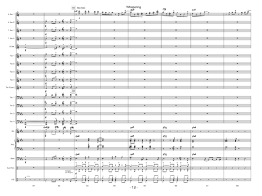 Whispering Jazz Ensemble scores gallery preview page 12