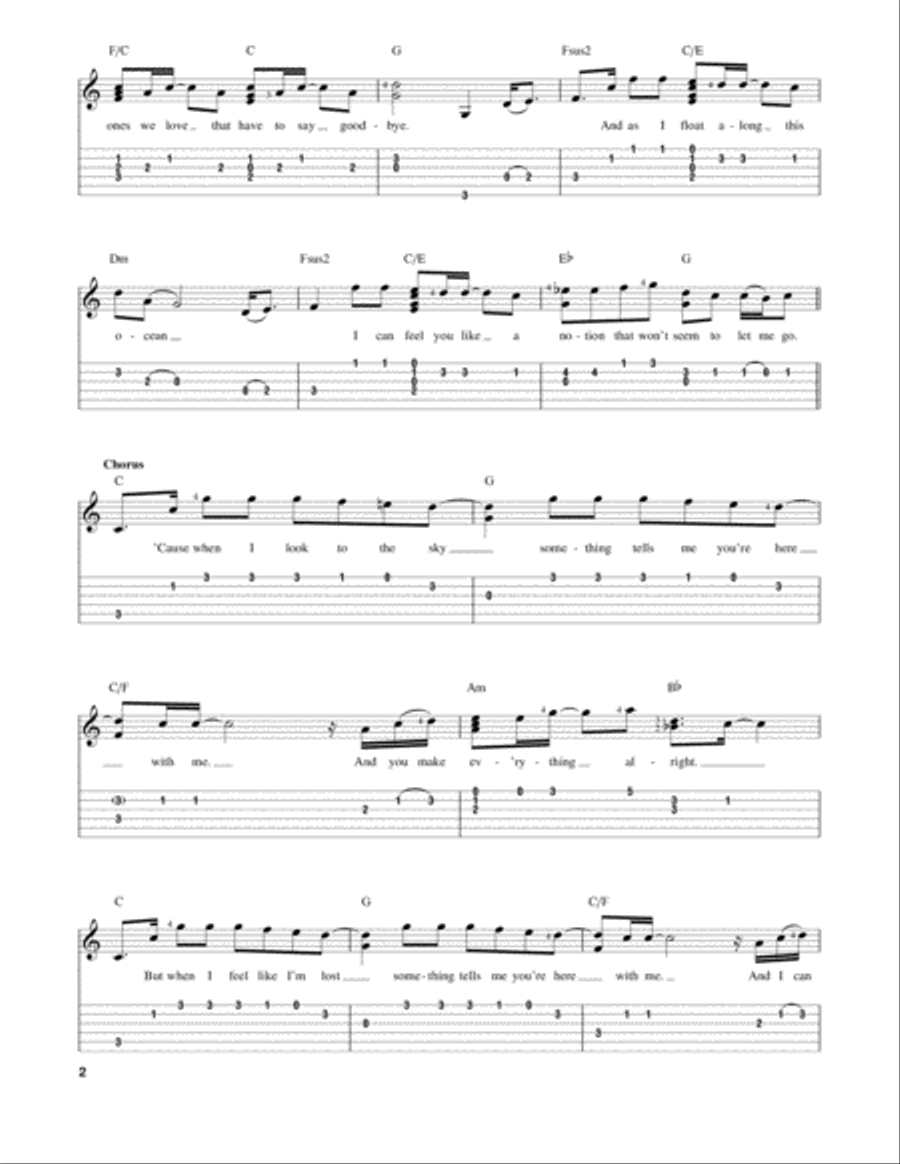 When I Look To The Sky Acoustic Guitar scores gallery preview page 2