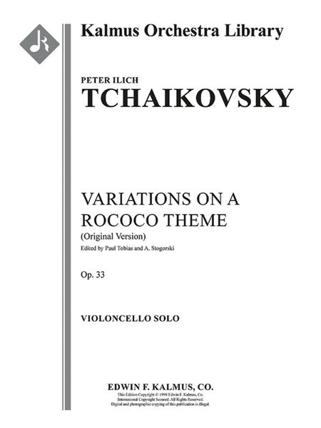 Variations on a Rococo Theme, Op. 33 (Original version)