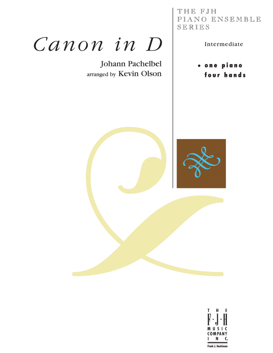 Canon in D Canon in D Piano Solo scores gallery preview page 1