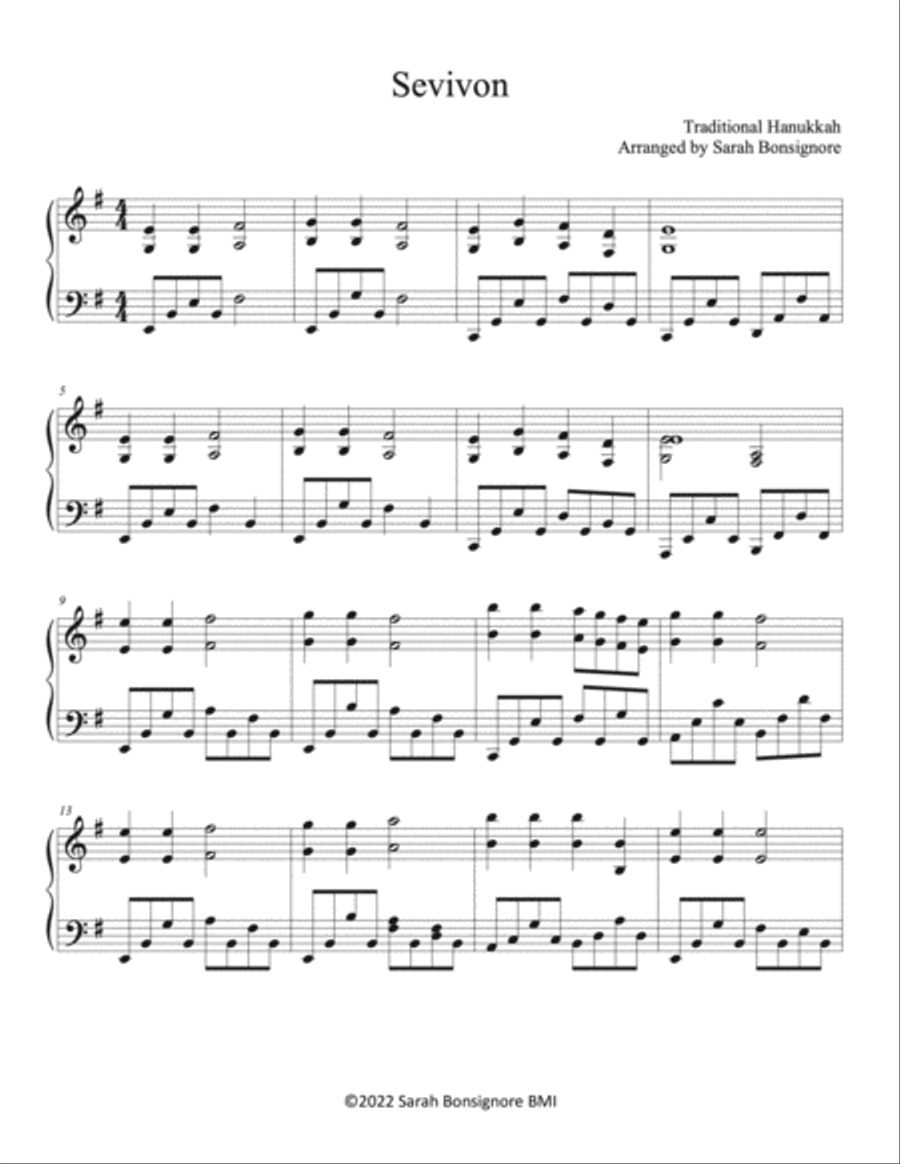 Sevivon Piano Solo scores gallery preview page 2